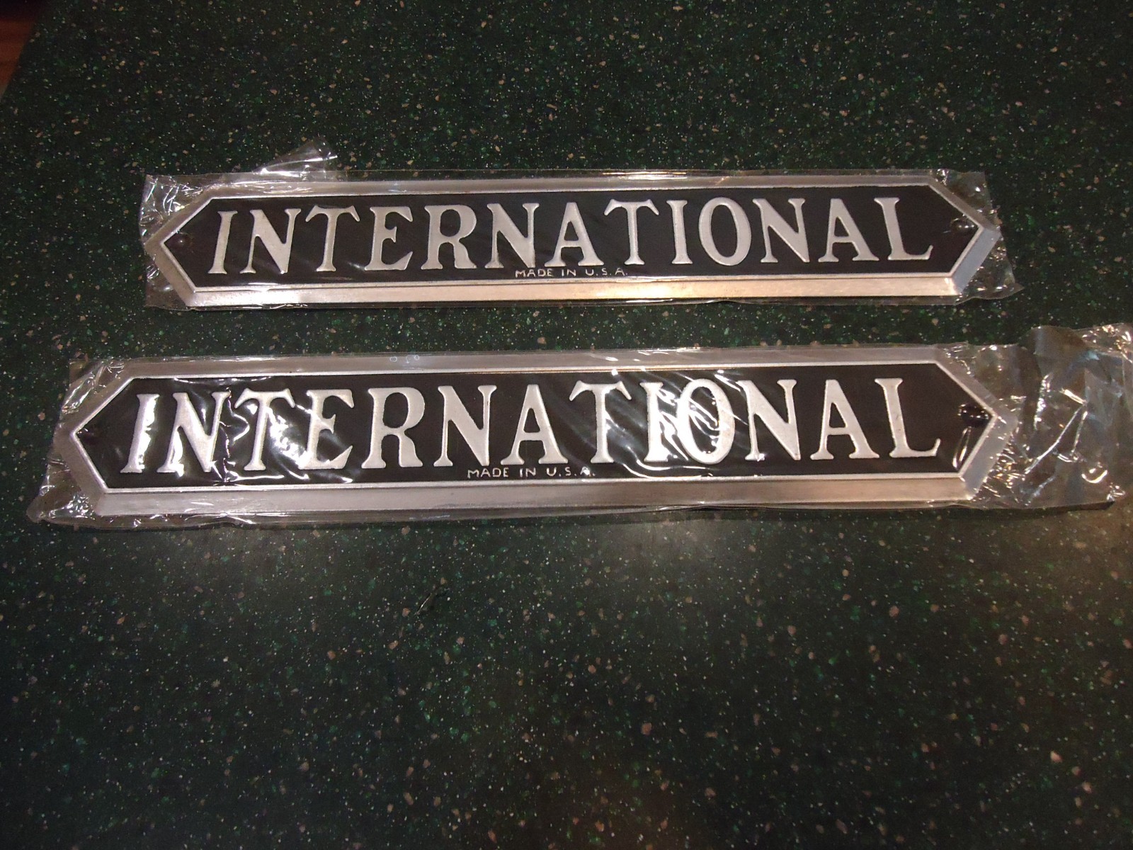 Brand New Reproduction 1933-36 International C-1 Truck Hood Emblem, Name Badge Brand New Reproduction 1933-36 International C-1 Truck Hood Emblem, Name Badge