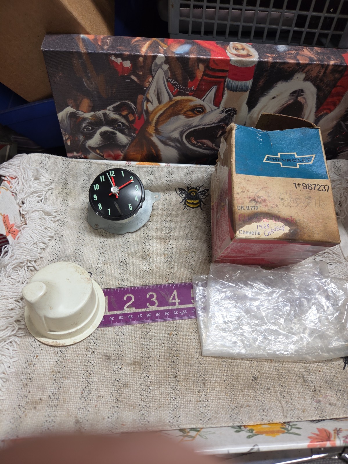 NOS 1968 CHEVROLET CHEVELLE Tested Working DASH CLOCK 987237 