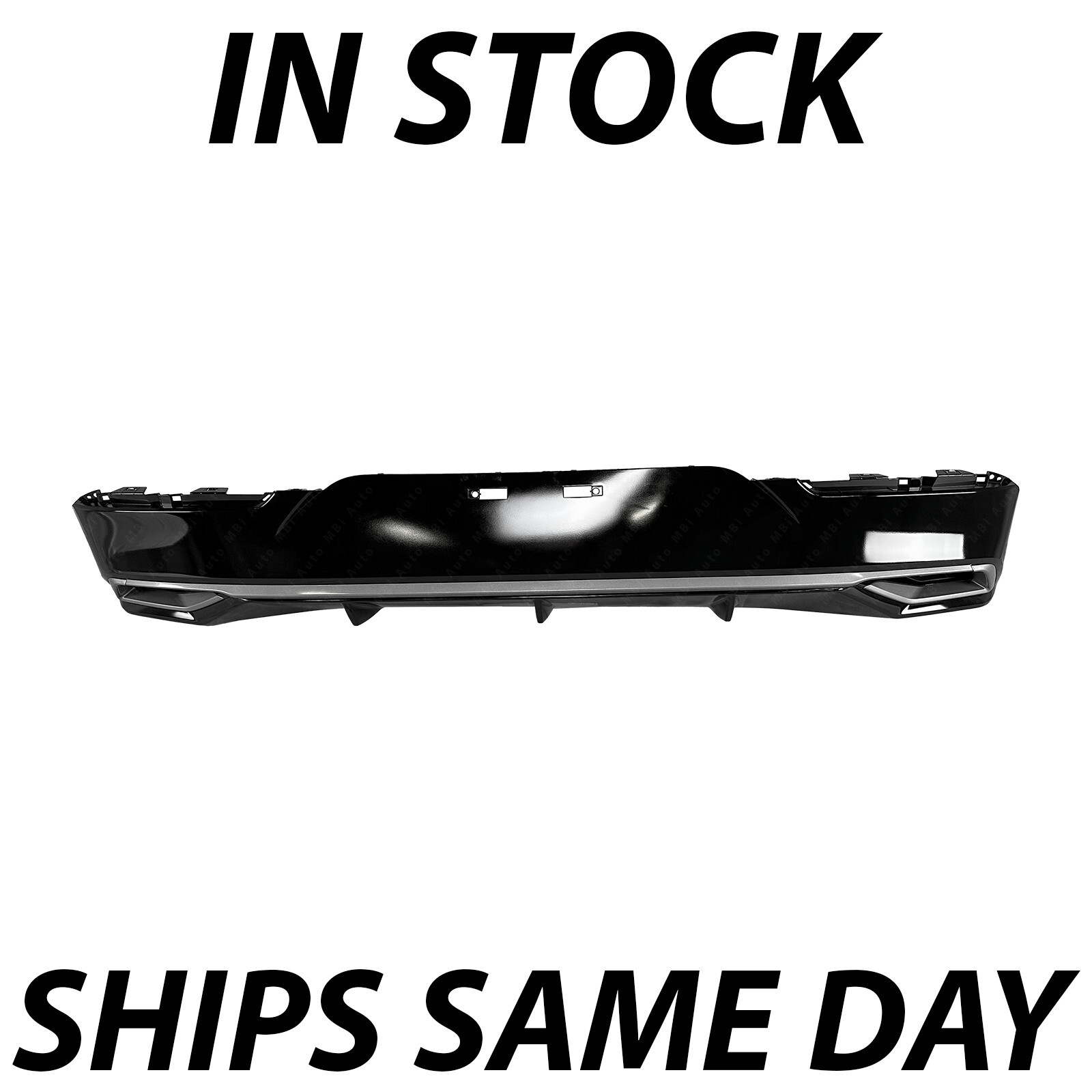 NEW Painted Black Rear Lower Bumper Cover Fascia for 2021-2024 Kia K5 Non-GT