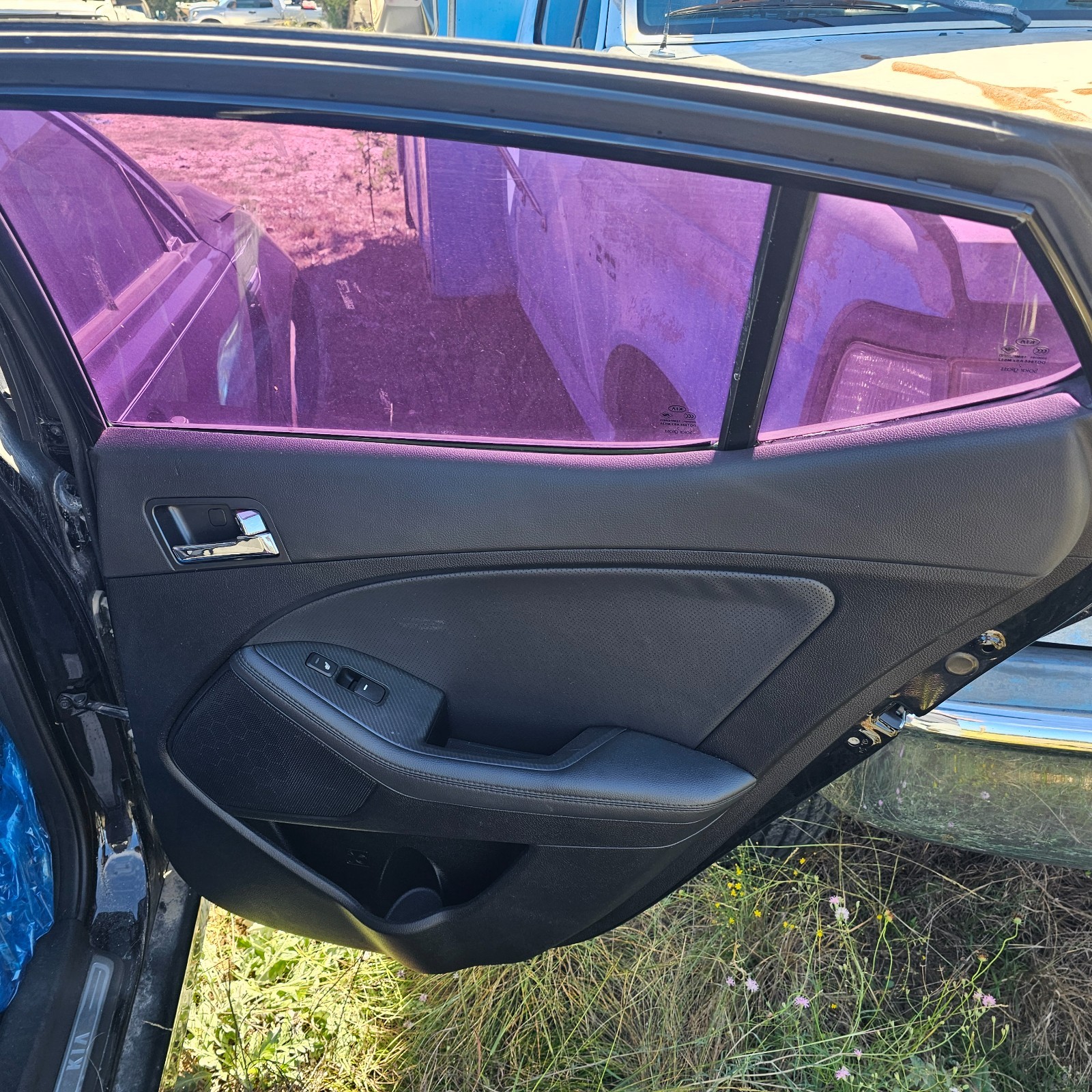 2013 Kia Optima Rear Right Passenger Interior Door Trim Panel Color: Black Oem