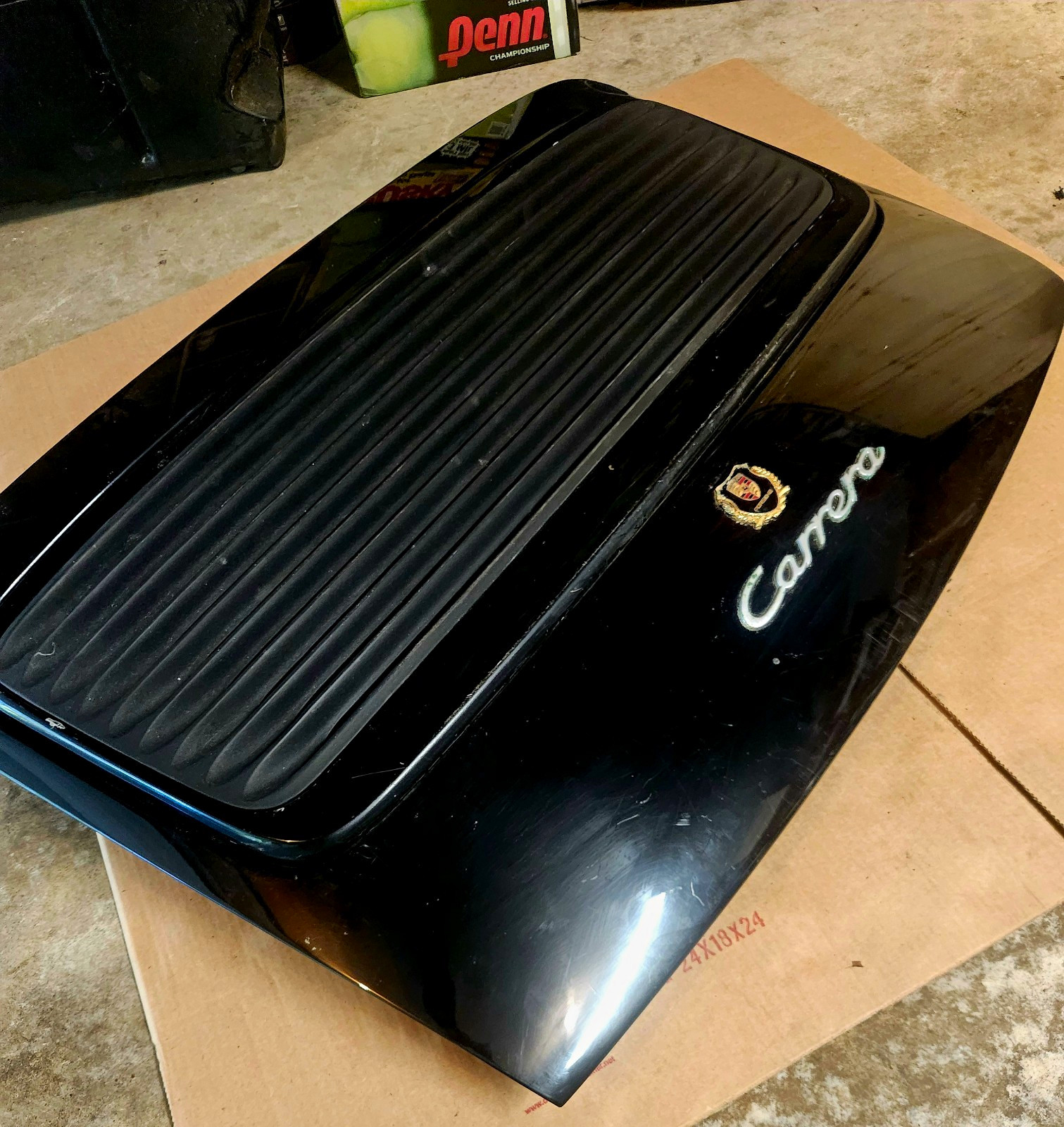 95-97 Porsche 911 993 Retractable Deck Lid Black OEM 95-97 Porsche 911 993 Retractable Deck Lid Black OEM