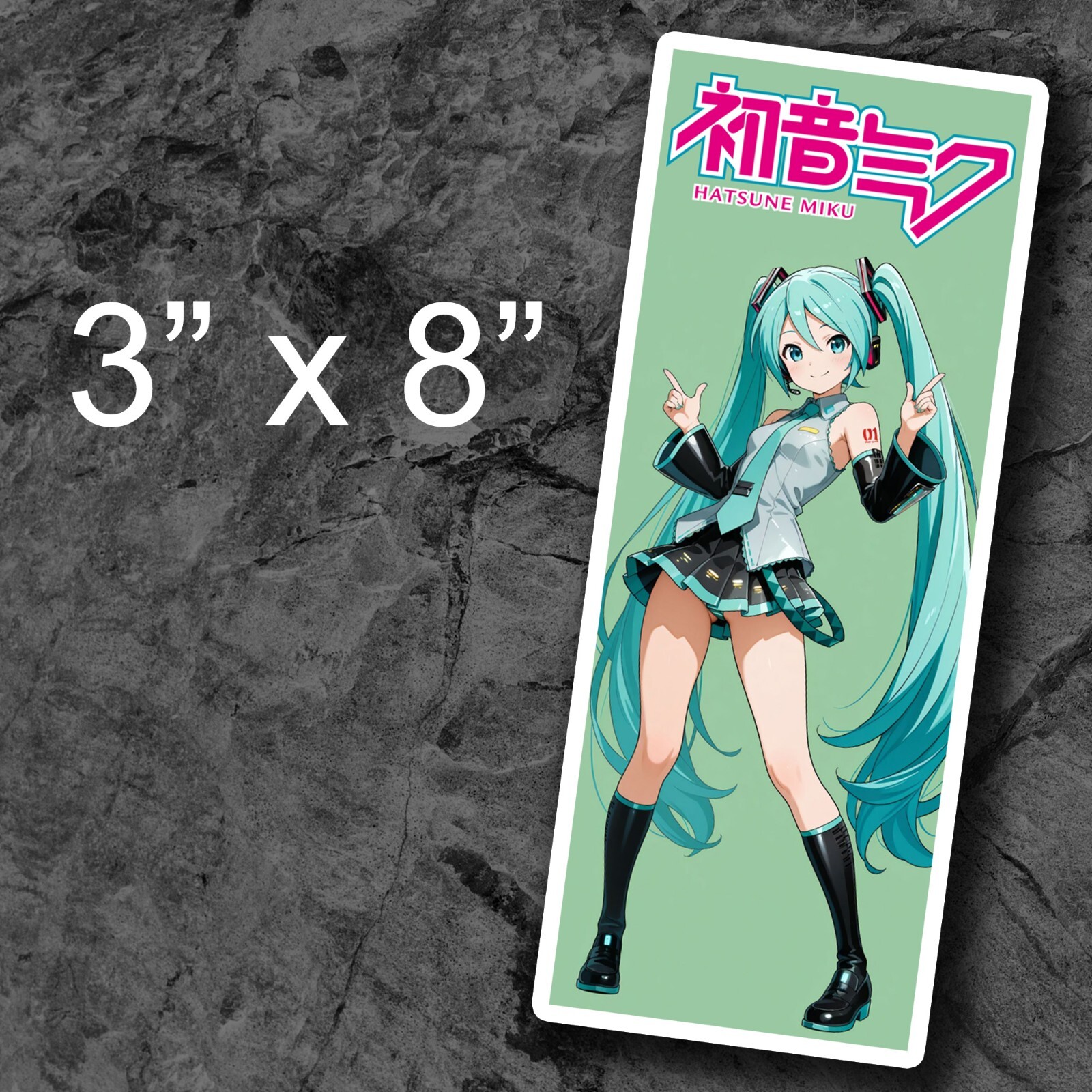 Hatsune Miku Sticker Vocaloid  Tutu Mini Skirt Sticker Hatsune Miku Decal