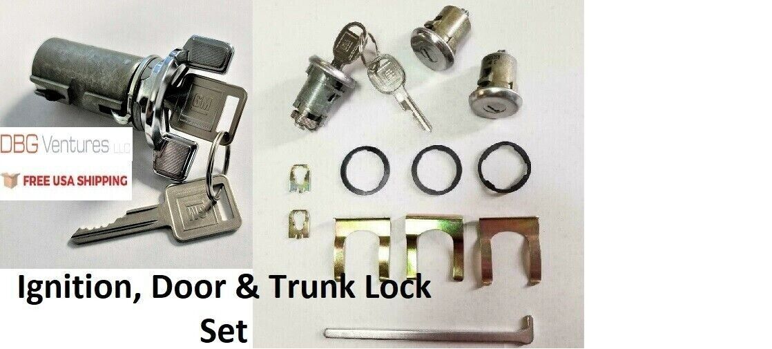 For 1982-1985 Camaro Ignition, Door & Trunk Lock Set with GM Keys 