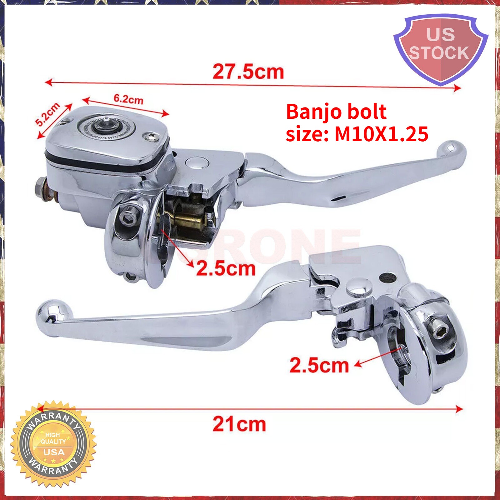 Fit Harley Softail Deluxe Fat Boy Chrome Brake Clutch Lever Pump Master Cylinder Fit Harley Softail Deluxe Fat Boy Chrome Brake Clutch Lever Pump Master Cylinder