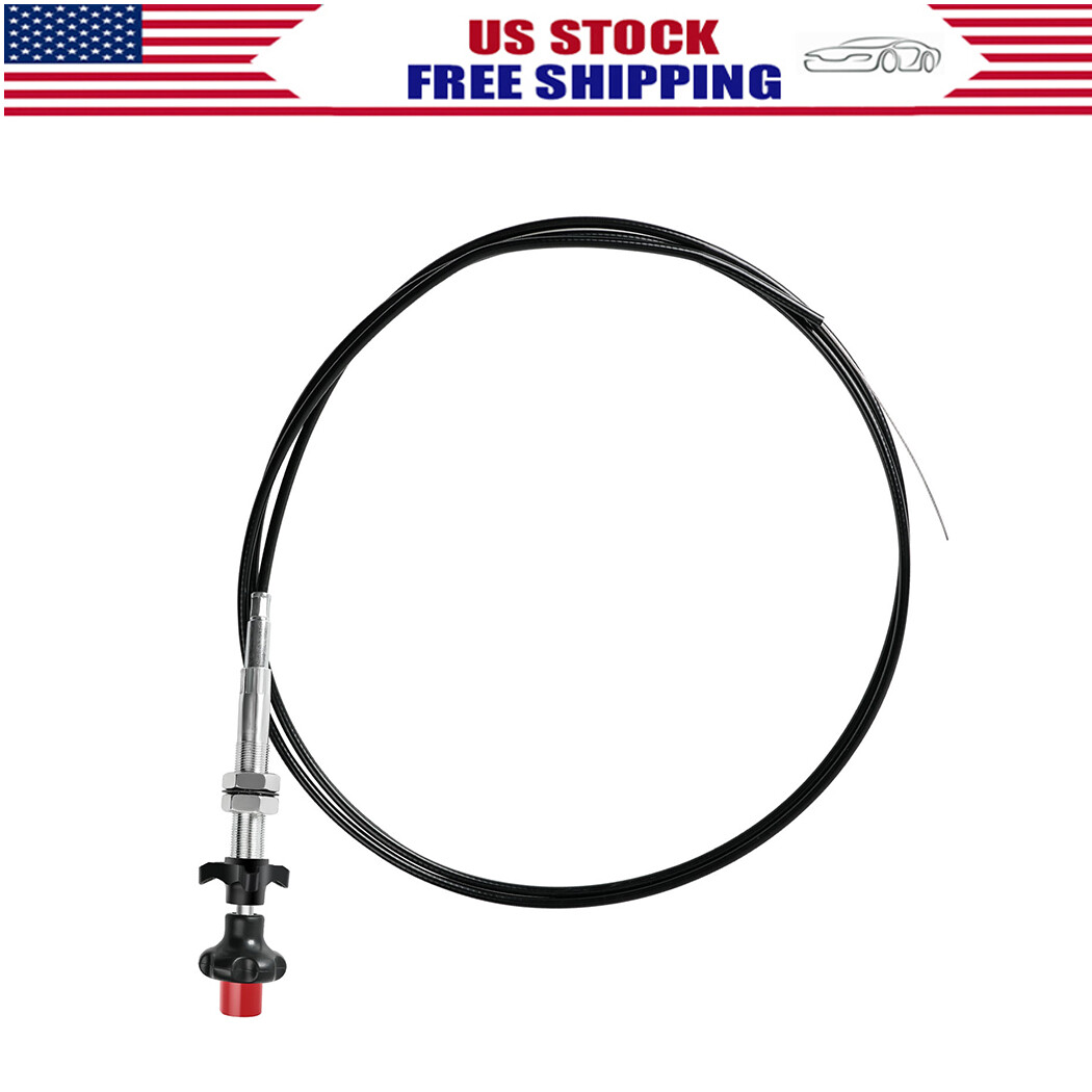 Control Cables With 2 In. Black Knob, 10 Ft. Length 55204