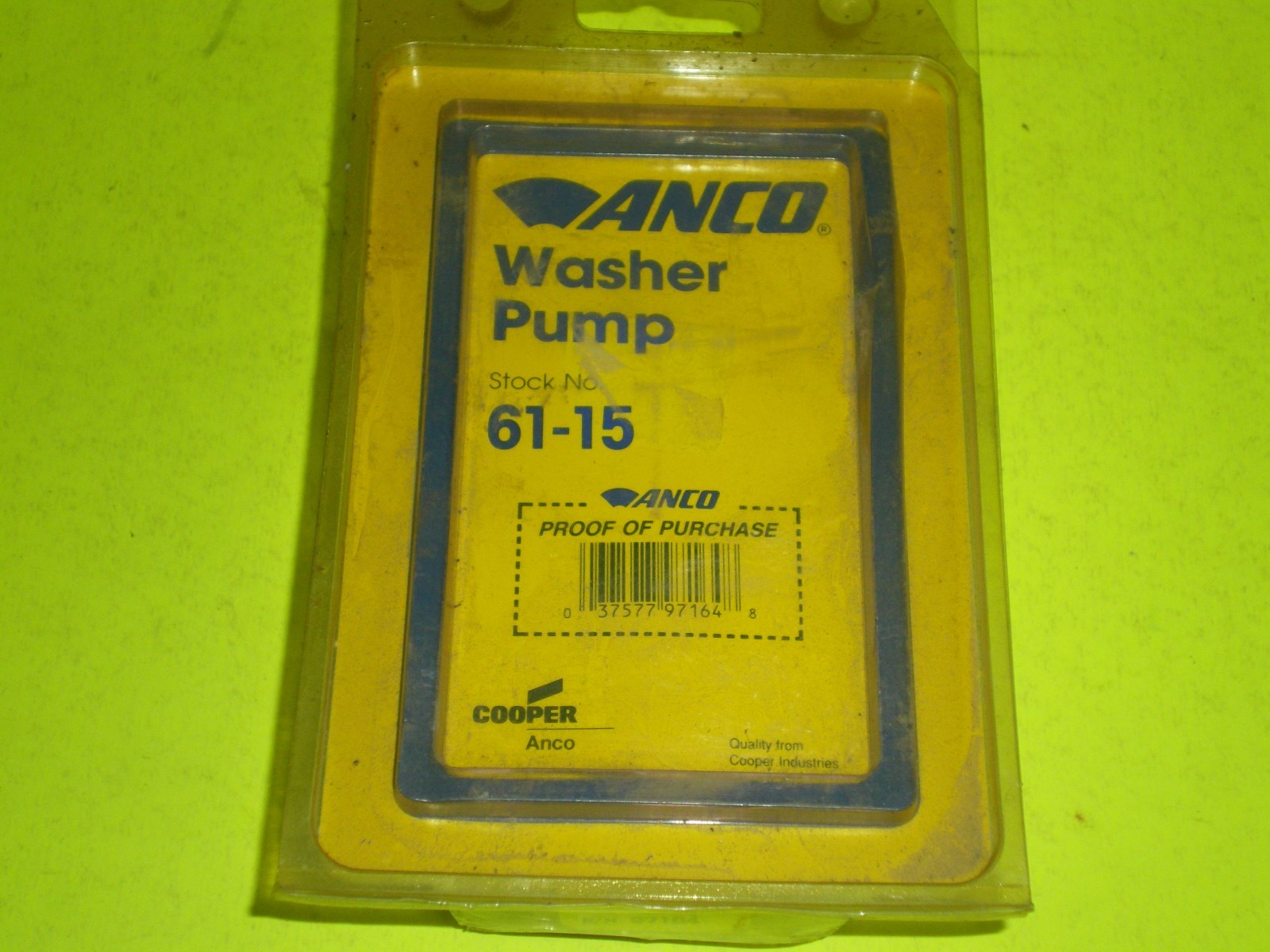 Anco 61-15 Windshield Washer Pump Front