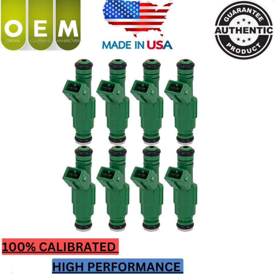 8x OEM Bosch Fuel Injectors Ford Mustang Chevrolet Corvette V8 5.7L 0280155968