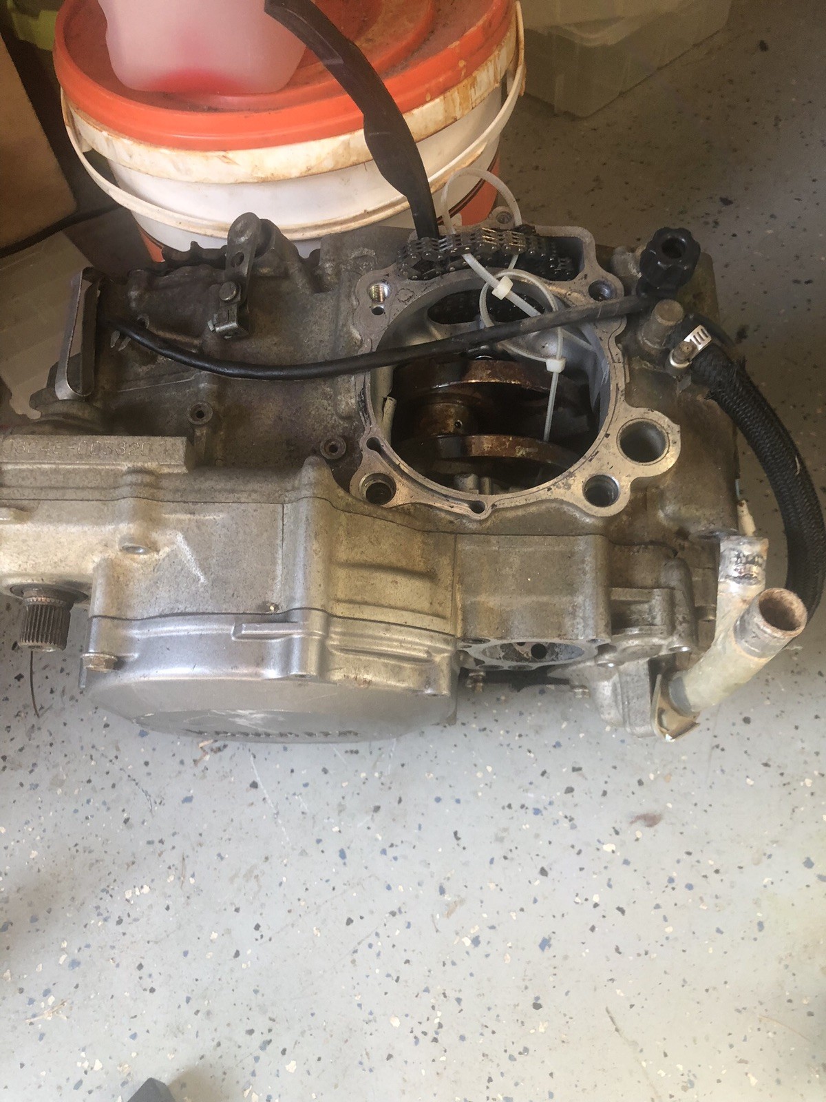2006-2009 Yamaha YZ450F Crankcase Engine Crank Case Bottom End Transmission 2006-2009 Yamaha YZ450F Crankcase Engine Crank Case Bottom End Transmission