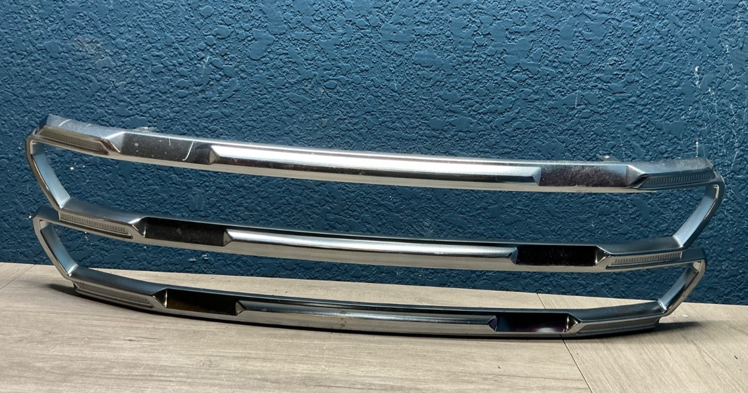 Chrome Grille Overlay (Inserts) FOR 2019 2020 2021 GMC Sierra 1500 (Base Model) Chrome Grille Overlay (Inserts) FOR 2019 2020 2021 GMC Sierra 1500 (Base Model)