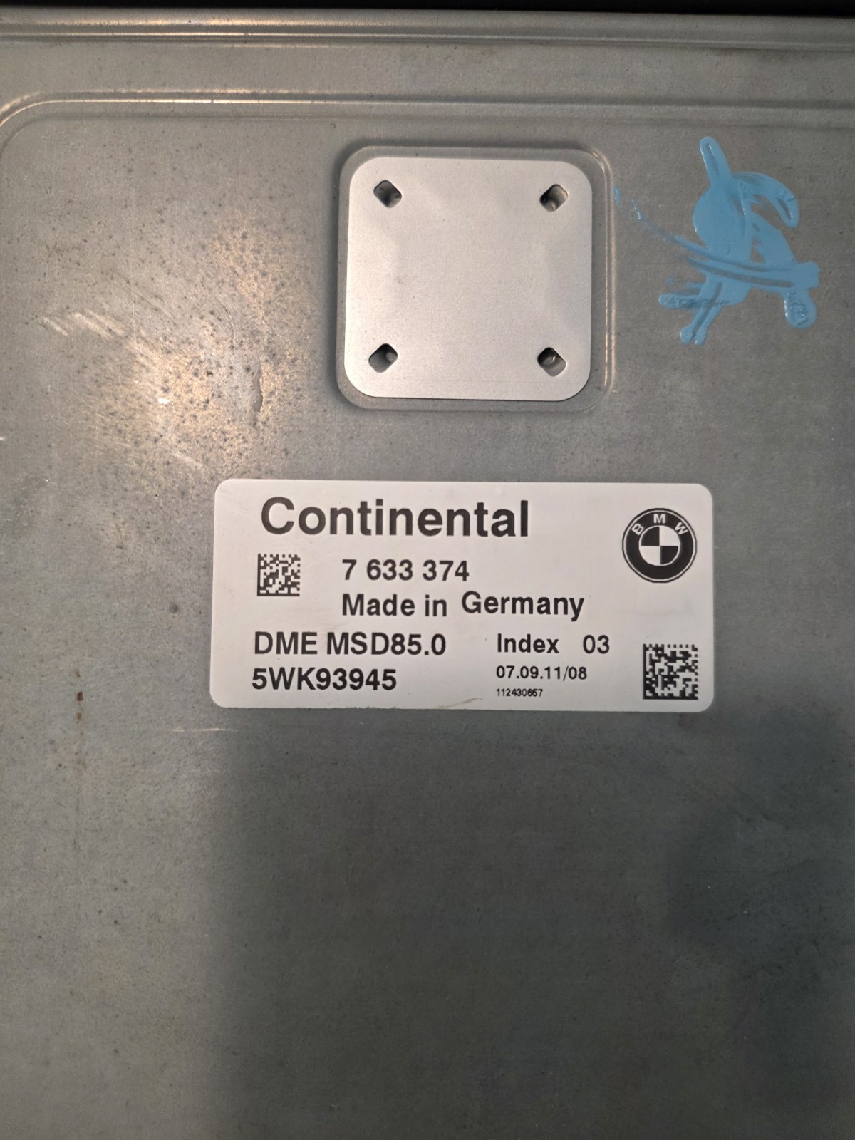 2009-2012 BMW 550i 650i 750i B7 N63 ECU ECM Engine Control Module MSD85 7633374