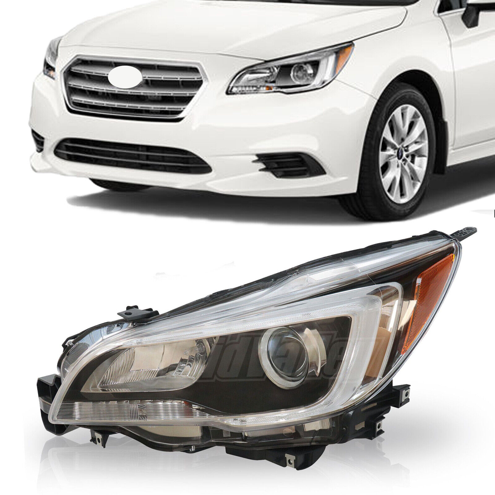 For 2015-2017 Subaru Legacy Outback Halogen Headlight Black Interior