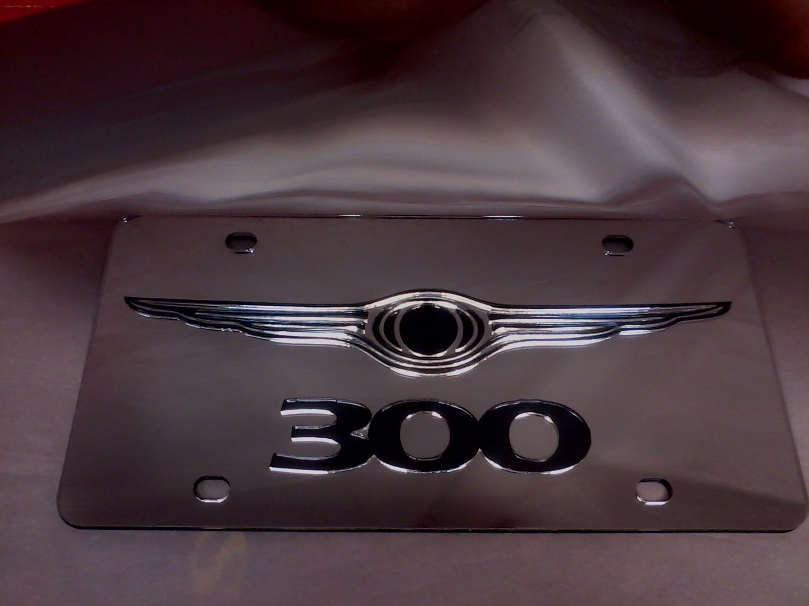 Chrysler 300 Inspired Acrylic Mirror License Plate Made in USA Chrysler 300 Inspired Acrylic Mirror License Plate Made in USA