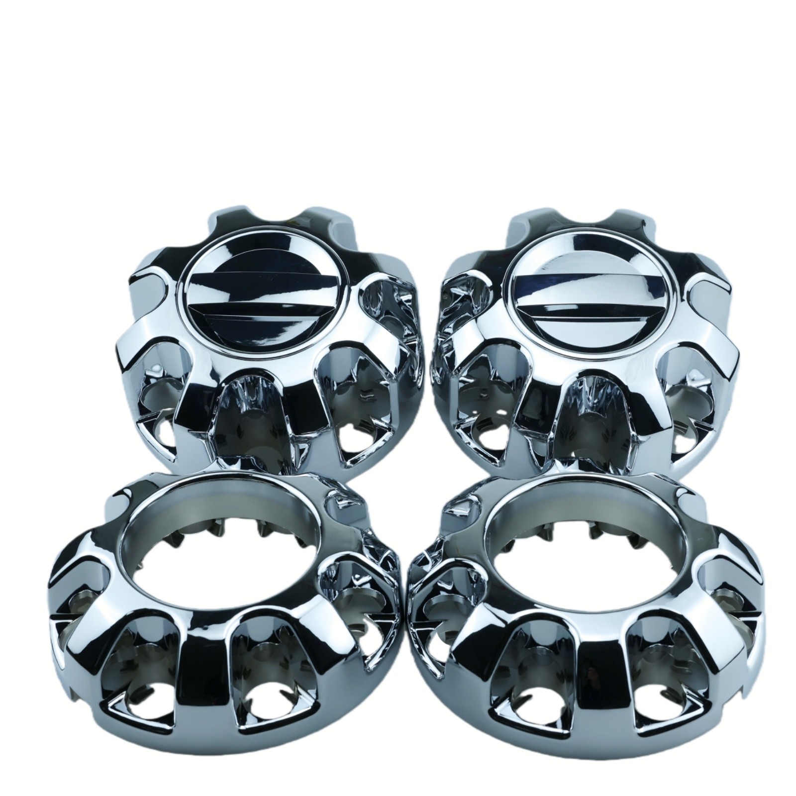 FIT F250 F350 SD CHROME 8 Lug Center Cap Set 4 8 3/8 Diameter FIT F250 F350 SD CHROME 8 Lug Center Cap Set 4 8 3/8 Diameter