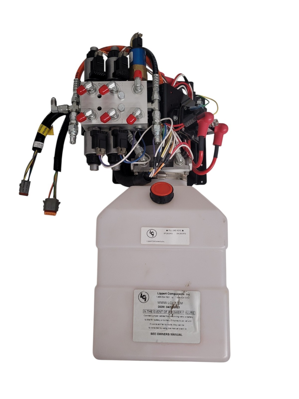 LCI 7 Quart Loaded Vertical Hydraulic Pump Power Unit Assembly Leveling 433521