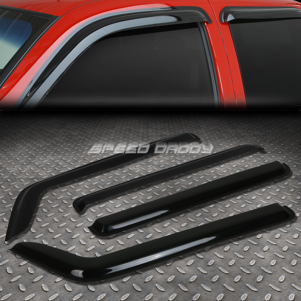 FOR 06-10 HUMMER H3 GMT345 SMOKE TINT WINDOW VISOR SHADE/SUN WIND/RAIN DEFLECTOR FOR 06-10 HUMMER H3 GMT345 SMOKE TINT WINDOW VISOR SHADE/SUN WIND/RAIN DEFLECTOR
