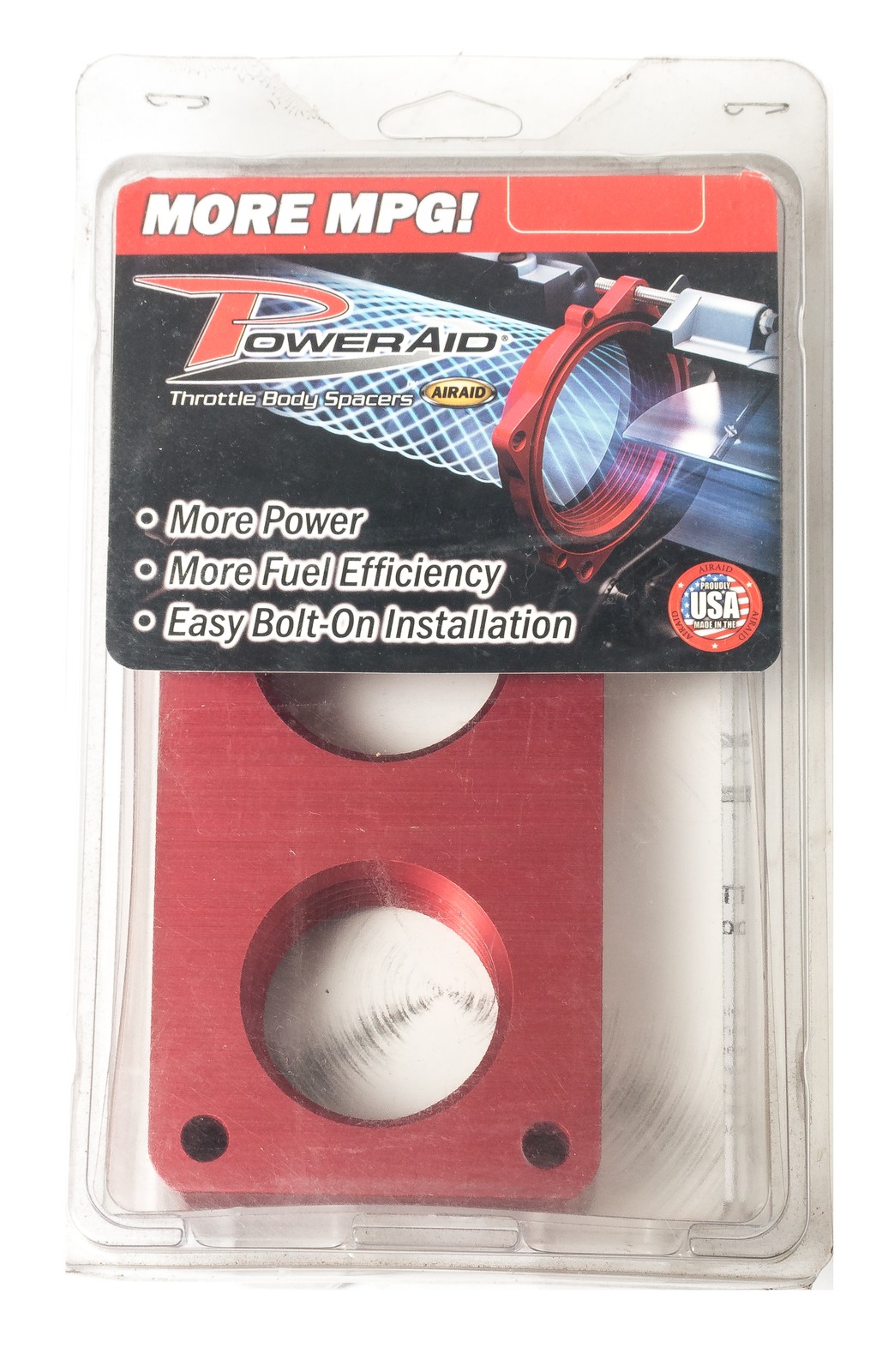 AirAid PowerAid Throttle Body Spacer Fits 1993-95 Ford Bronco Part Number 400527
