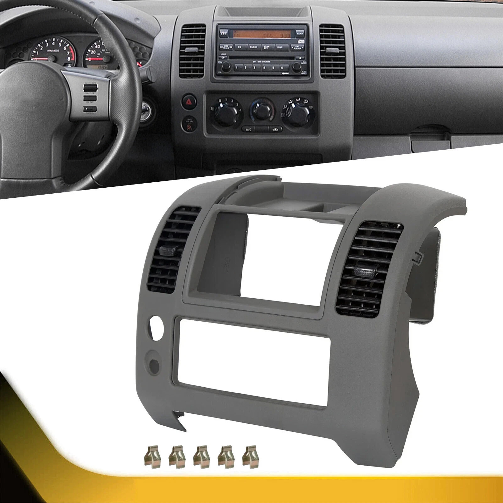 Center Dash Console Instrument Panel Cluster Lid Fit 2005-2020 Nissan Frontier Center Dash Console Instrument Panel Cluster Lid Fit 2005-2020 Nissan Frontier