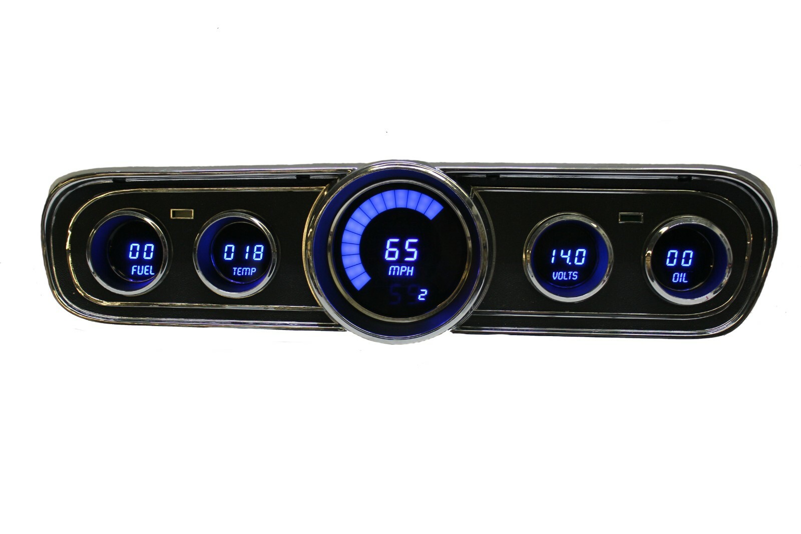 1965-1966 Ford Mustang Digital Dash Gauges Instrument Cluster BLUE LED USA Made