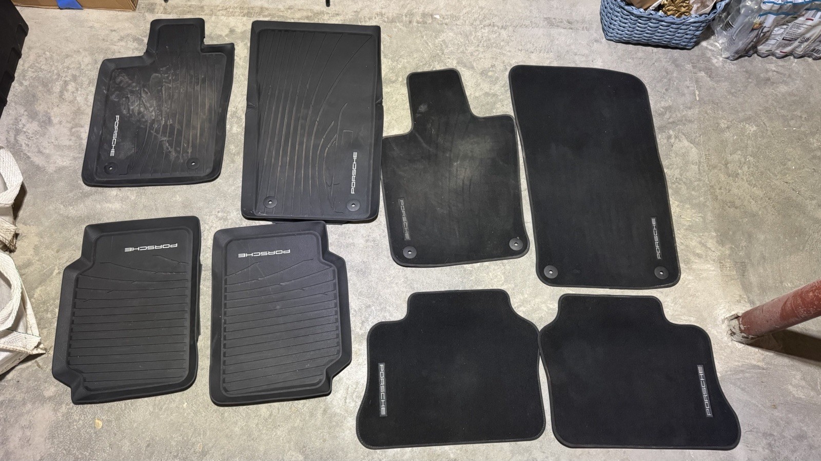 2010 - 2016 PORSCHE PANAMERA4 OEM Floor Mat-All-Weather RUBBER SET and CARPET 2010 - 2016 PORSCHE PANAMERA4 OEM Floor Mat-All-Weather RUBBER SET and CARPET