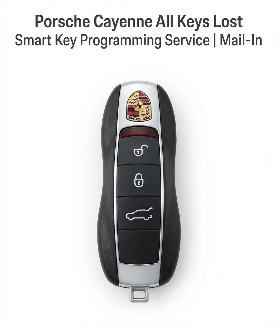 Porsche Cayenne All Keys Lost Smart Key Programming Service | Mail-In