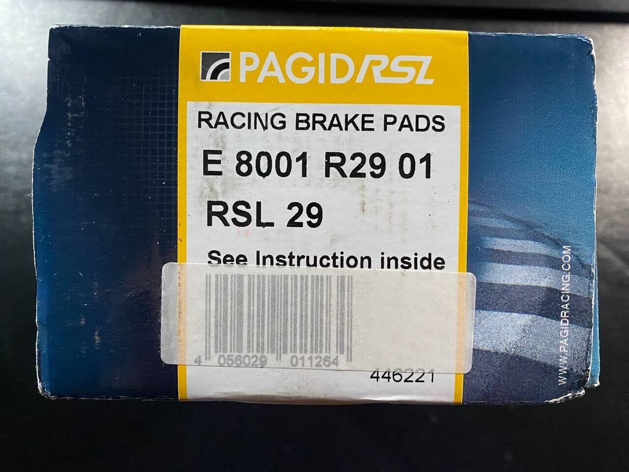 Pagid Racing - RSL29 Racing Brake Pads - E8001R2901