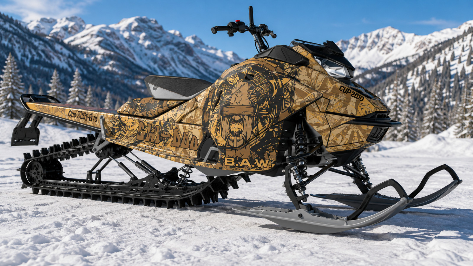 2023+ SKI DOO Gen 5 Wrap Graphics Kits SNOWMOBILE SLED GRAPHIC WRAP DECALS Skio