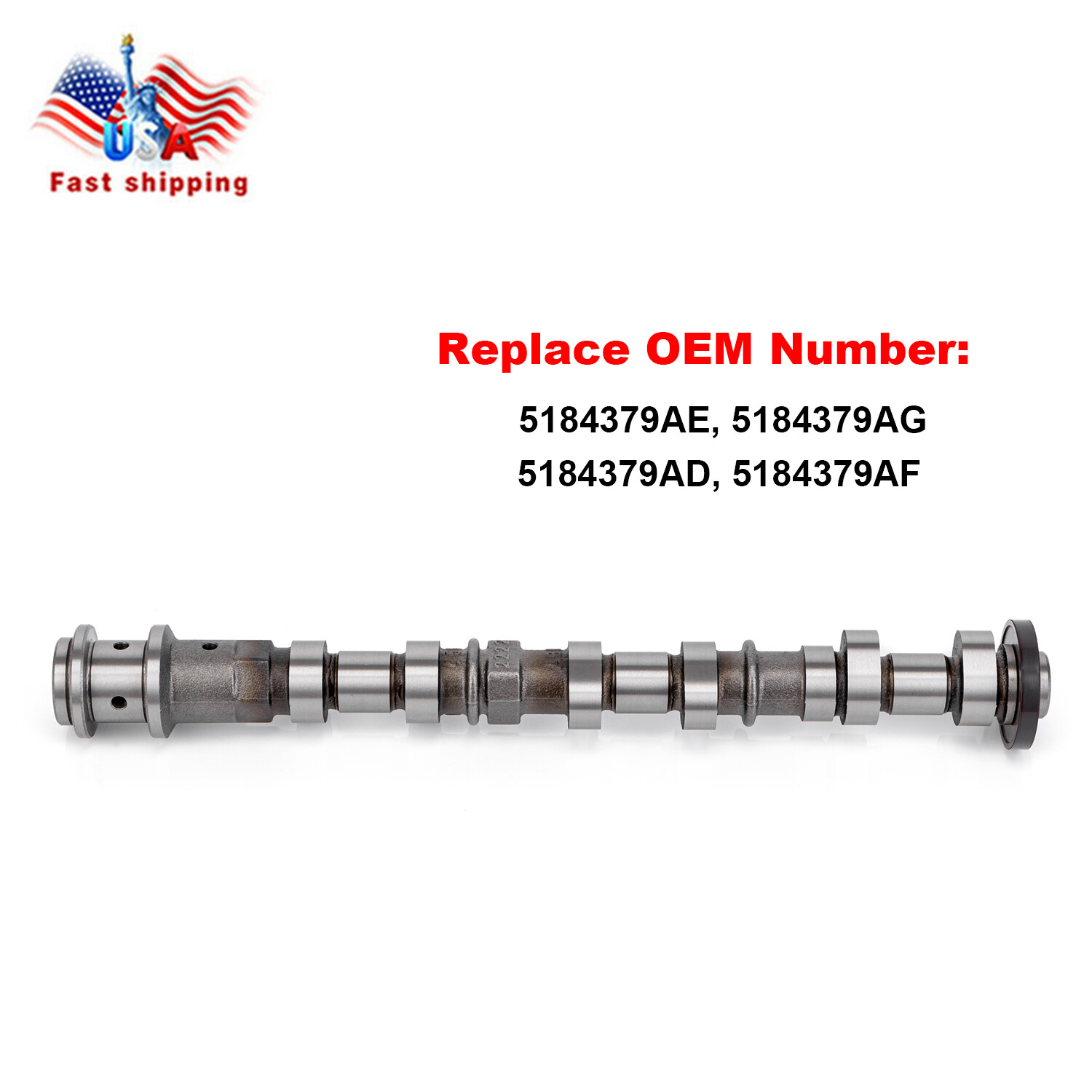 5184379AG Left Side Intake Camshaft For 11-20 Jeep 3.2L Dodge Chrysler Ram 3.6L