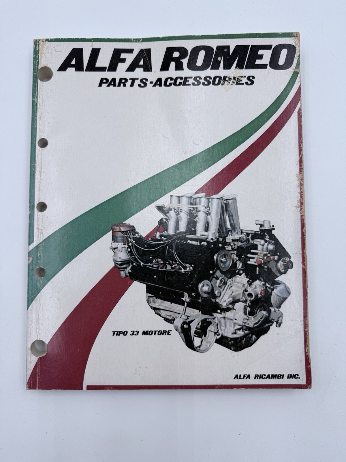 Original Alfa Romeo Parts Accessories Catalog Tipo 33 Motore 1st Edition Original Alfa Romeo Parts Accessories Catalog Tipo 33 Motore 1st Edition