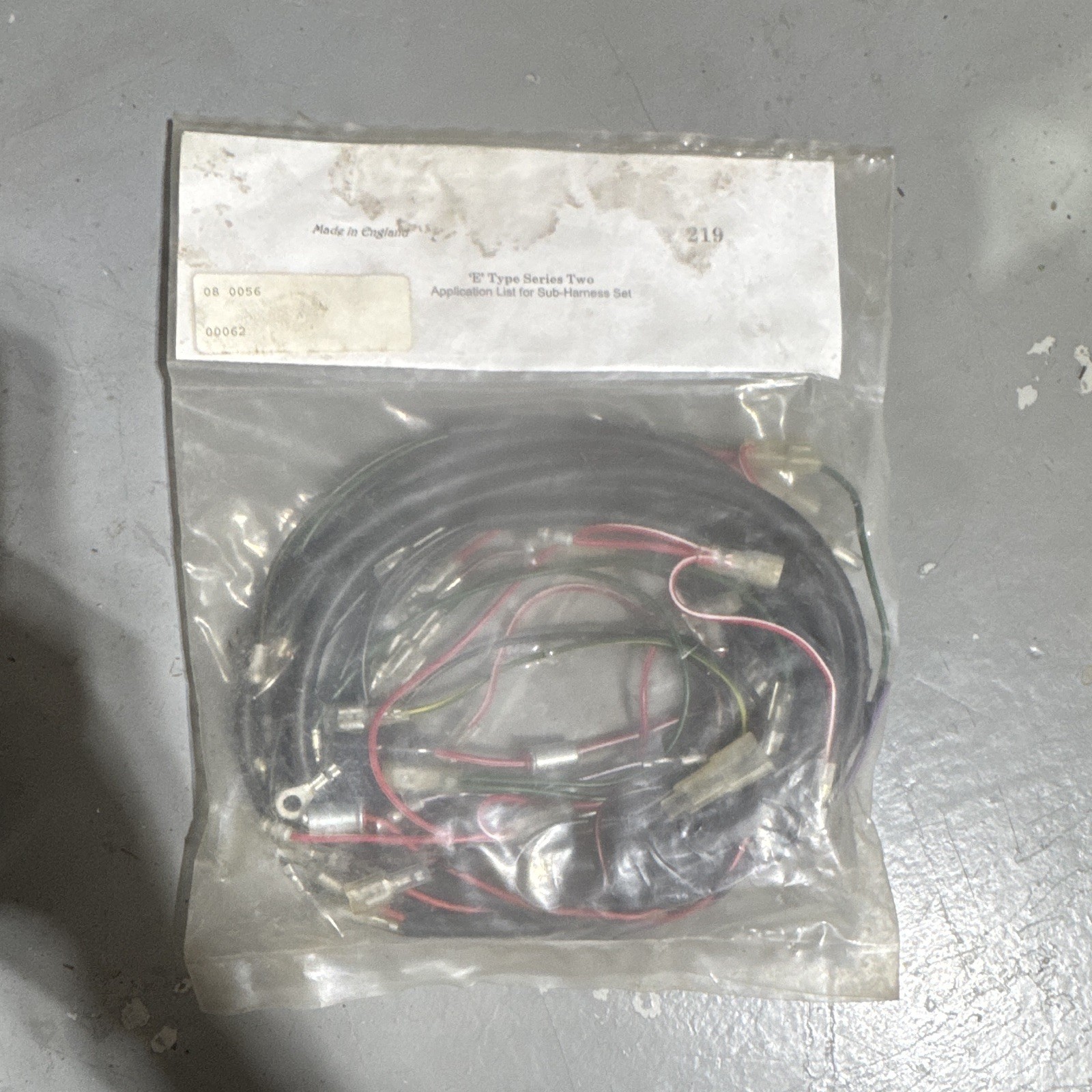 Jaguar E-Type Ser 2 Sub Wiring Harness Set XKE 4.2 1969-1971 NOS 28-0056 JL219 Jaguar E-Type Ser 2 Sub Wiring Harness Set XKE 4.2 1969-1971 NOS 28-0056 JL219