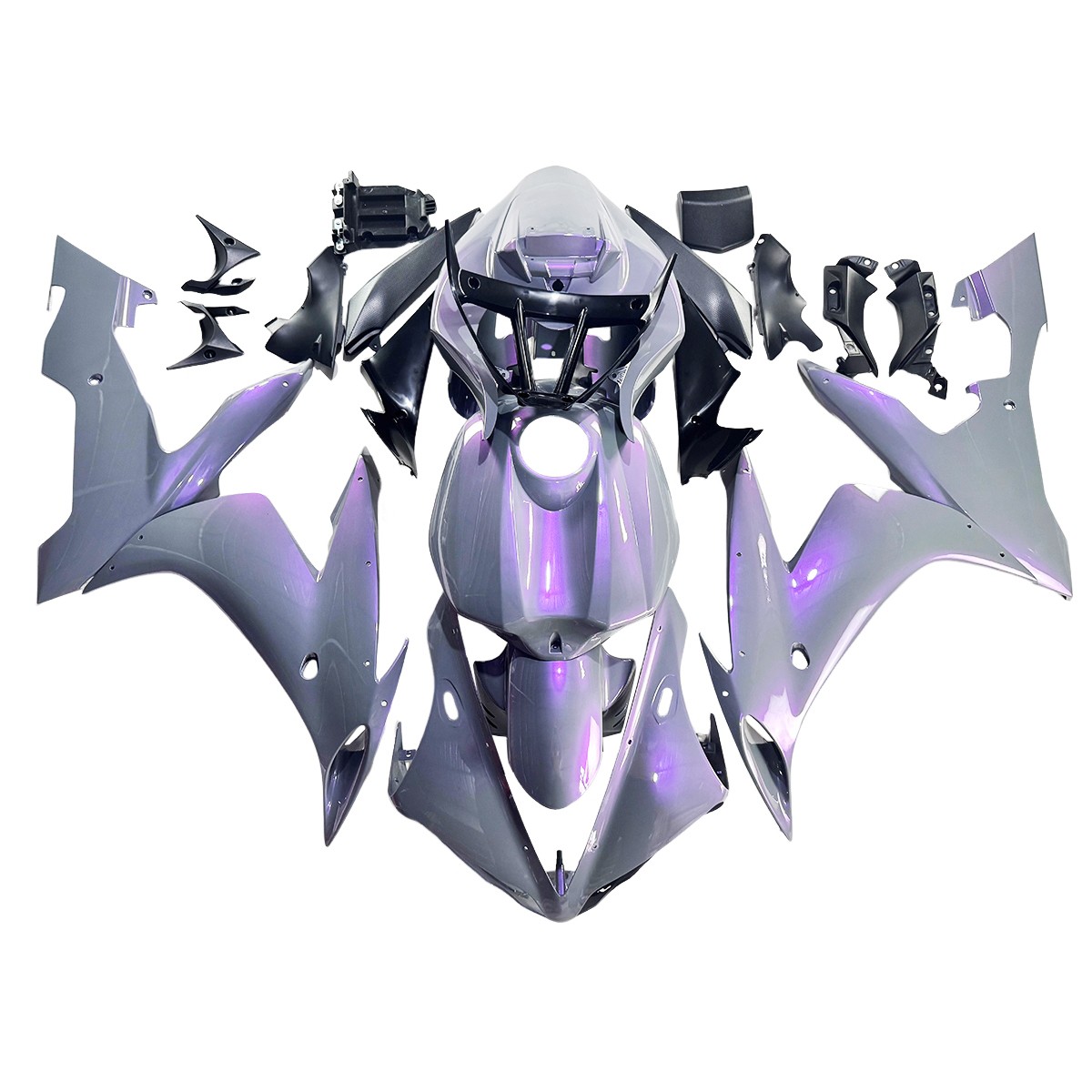 Chameleon Blue Purple Grey Fairing For Yamaha YZF R1 2004 2005 2006 ABS Bodywork Chameleon Blue Purple Grey Fairing For Yamaha YZF R1 2004 2005 2006 ABS Bodywork