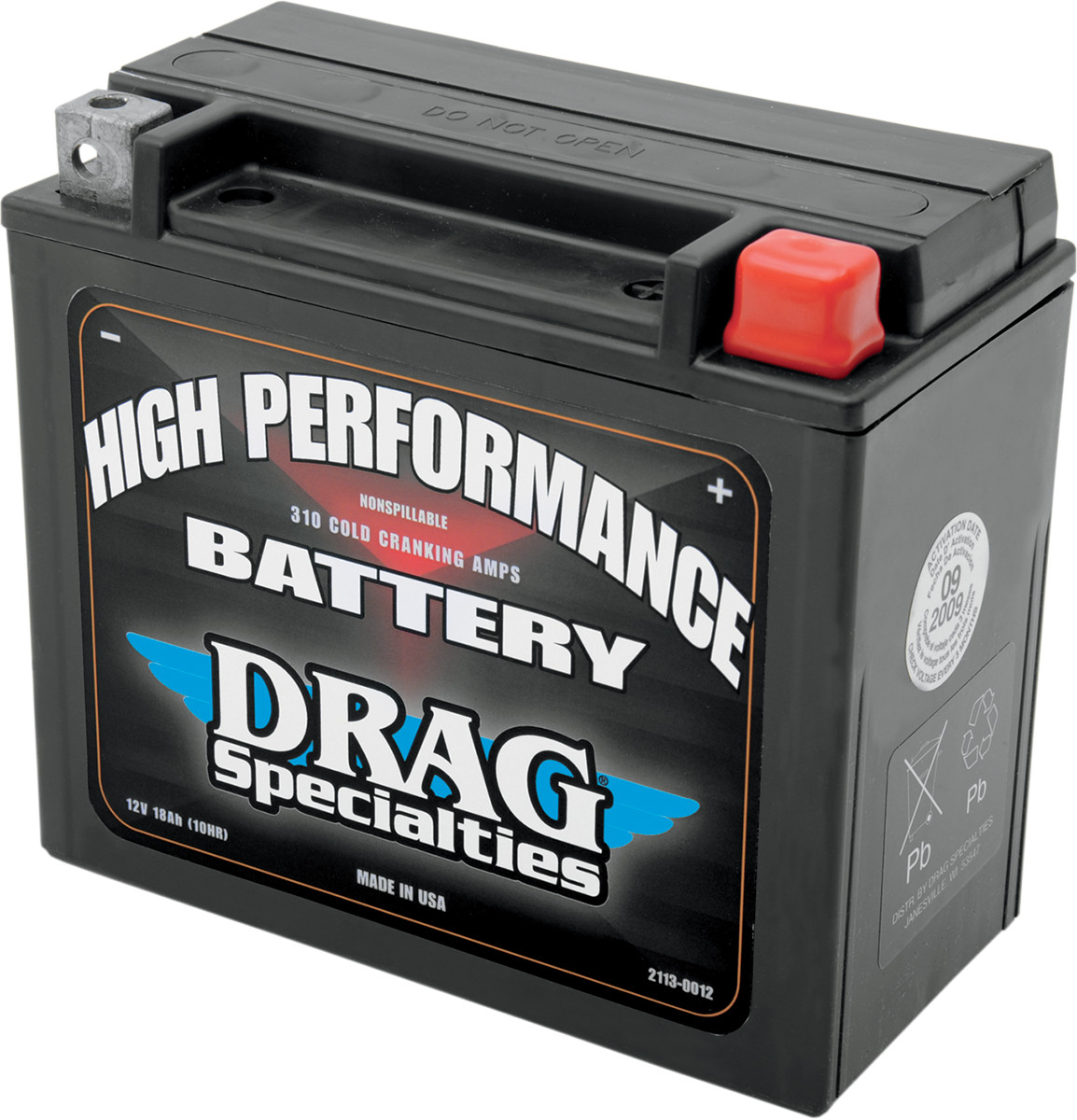 Drag Specialties Battery YTX20HL for 2000-2020 Harley Davidson Softail Drag Specialties Battery YTX20HL for 2000-2020 Harley Davidson Softail