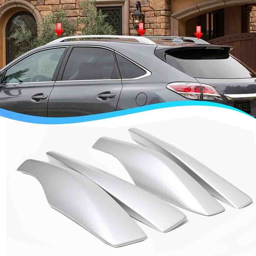Car Roof Rack Rail End Cover Shell Trim 4PCS for Lexus RX RX350 RX450 2010-2015