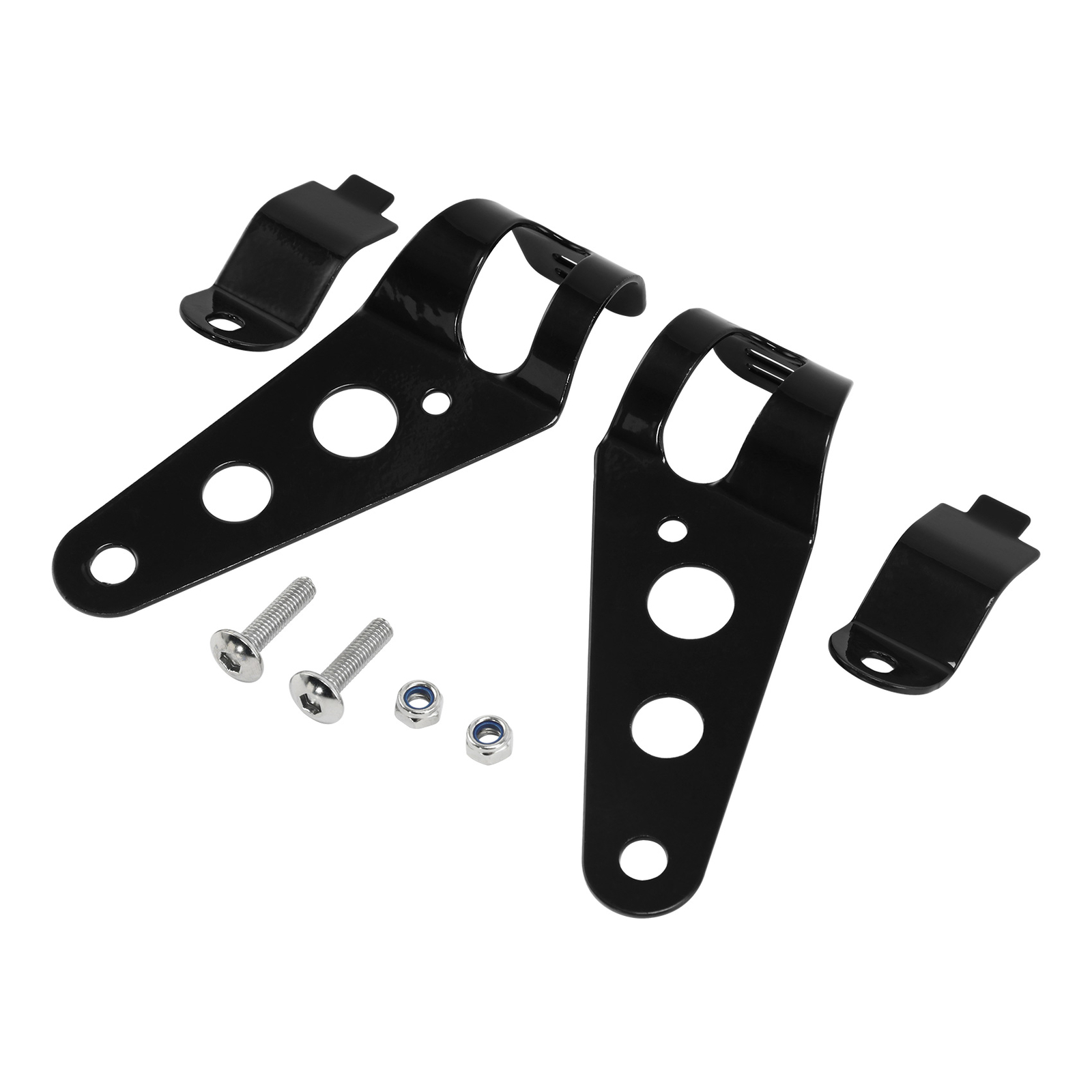 Universal 28mm-34mm Fork Ear Headlight Bracket Fit For Chopper Bobber Cafe Racer