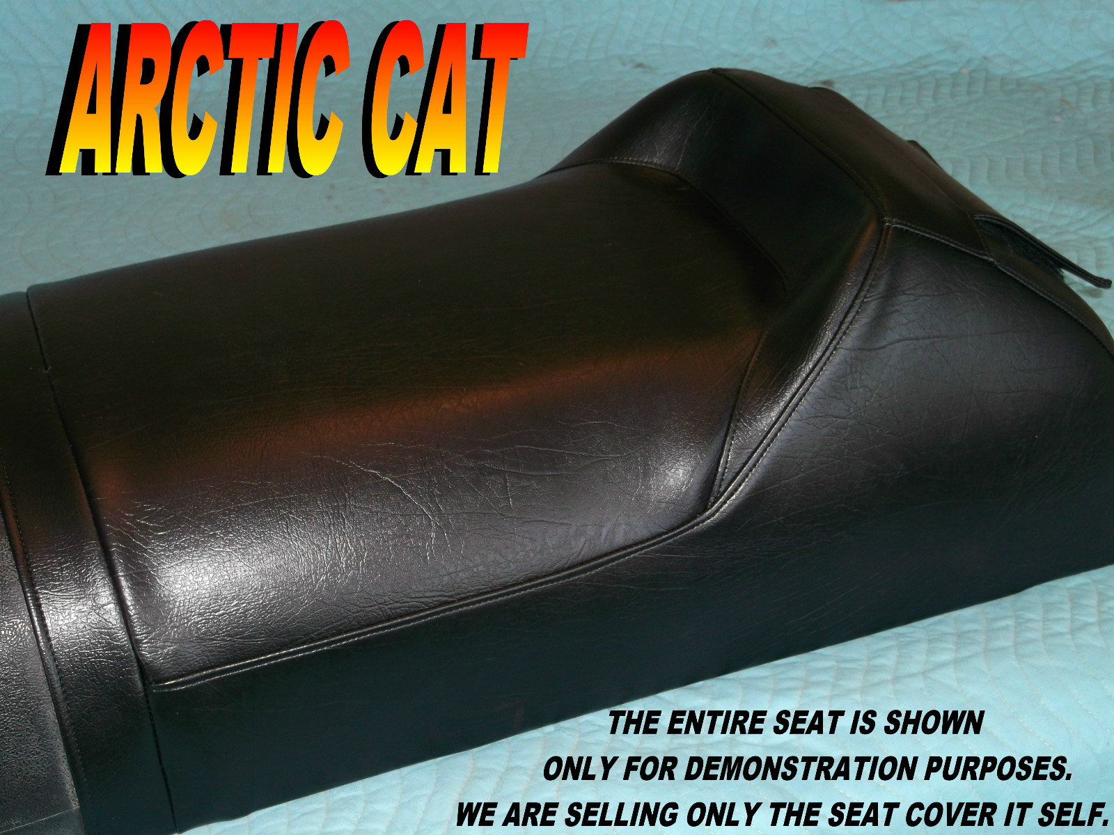 Arctic Cat ZRT600 ZRT800 1997-98 New seat cover. ZRT 600 800 all black 757B