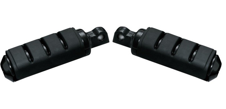 Kuryakyn 7560 Black Trident ISO Small Male Mount Passenger Foot Pegs for Harley