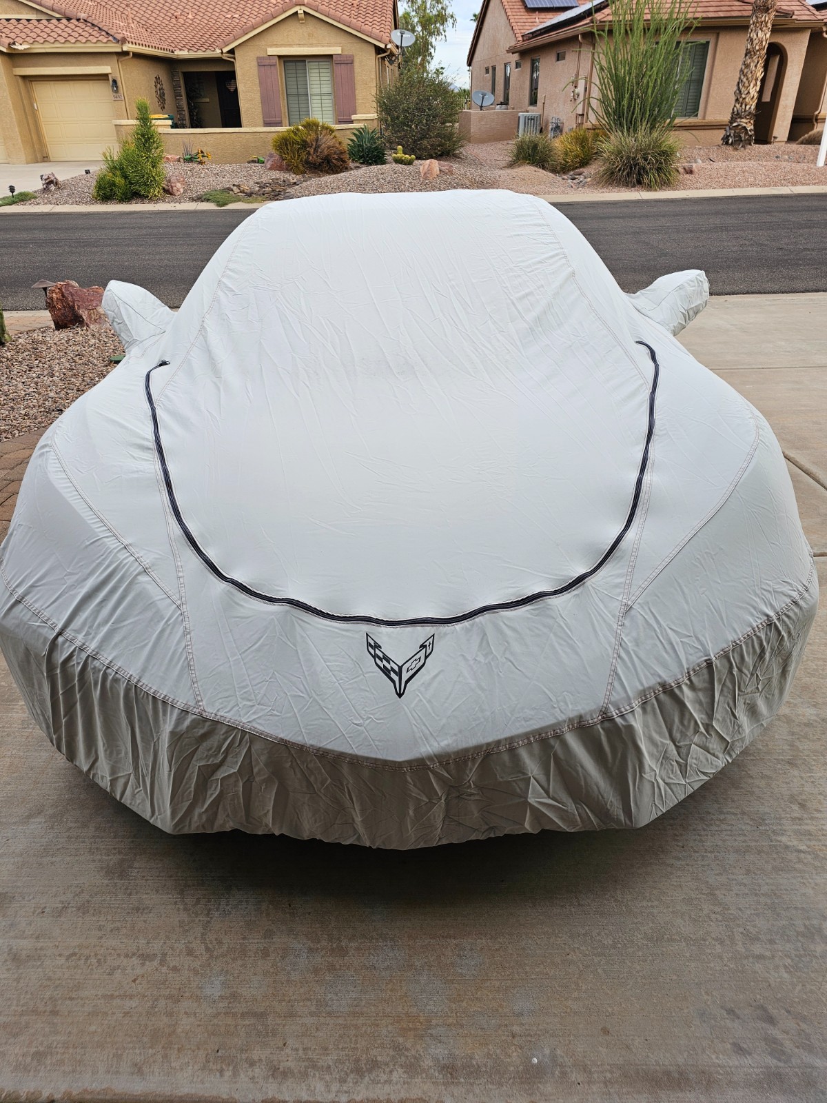 2020-2027 Corvette C8 Stingray Premium Outdoor Car Cover in Gray GM OEM 85138416