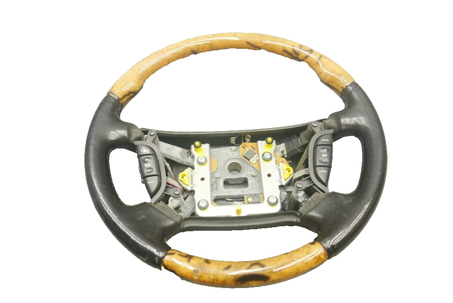 2004-2009 Jaguar X350 XJ8 XJR Front Left Driver Side Steering Wheel Wood OEM