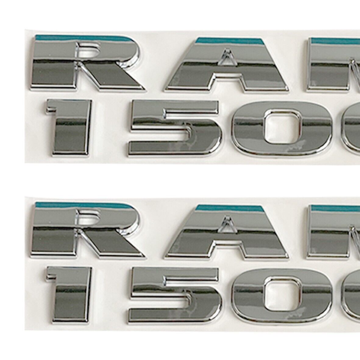 2X Chrome 3D Raised Emblems Letters Badges Replacement Fit For RAM 1500 Models