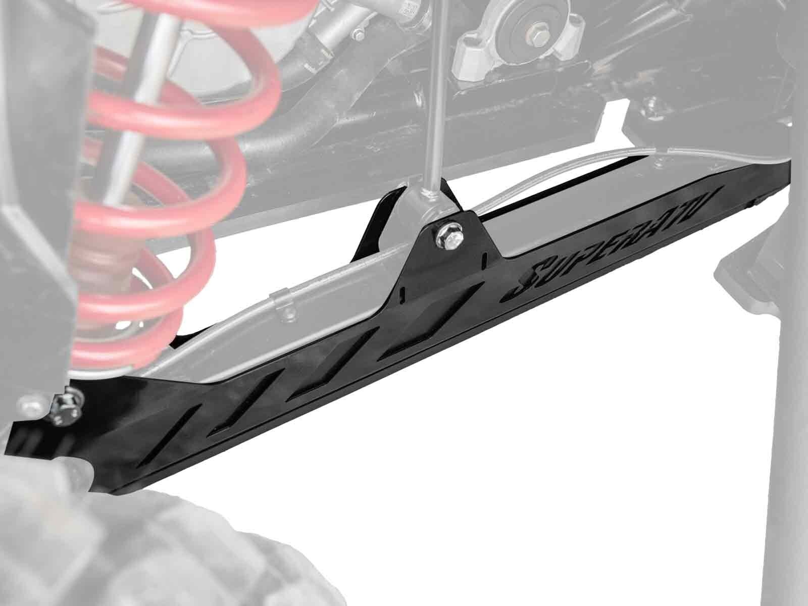 SuperATV Rear Trailing Arm Guards for Polaris RZR XP 1000 / XP Turbo - Black