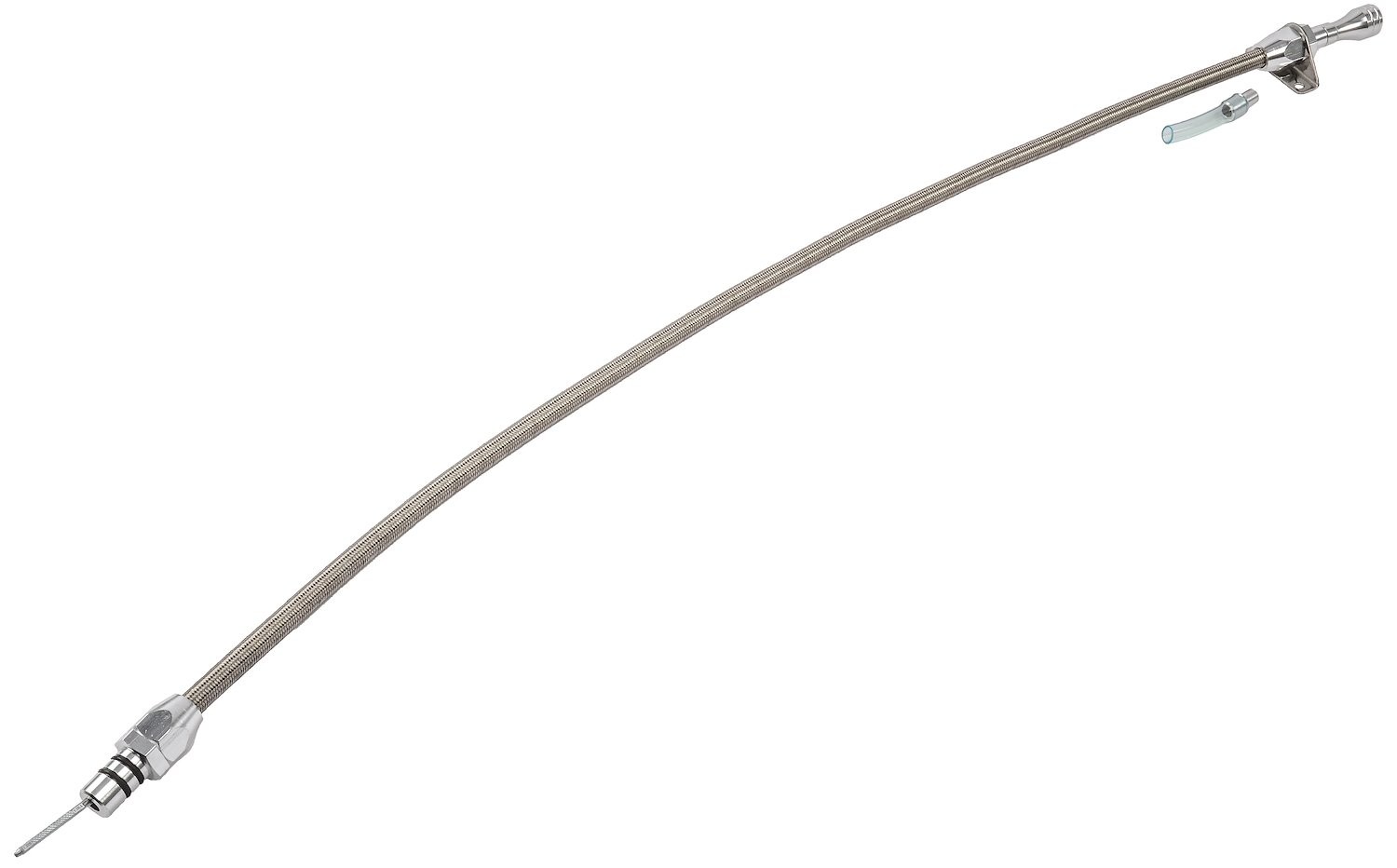 JEGS Flexible Braided Transmission Dipstick for Ford AOD [Polished]