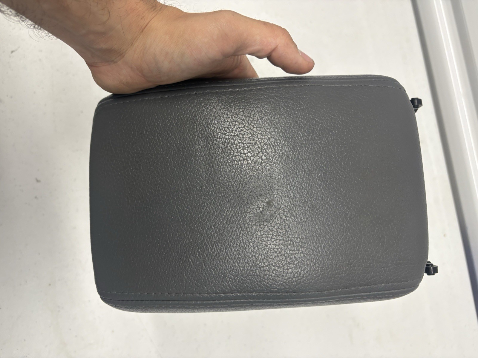 2003-2011 Saab 9-3 Center Console Armrest Lid Gray Leather OEM 12789305