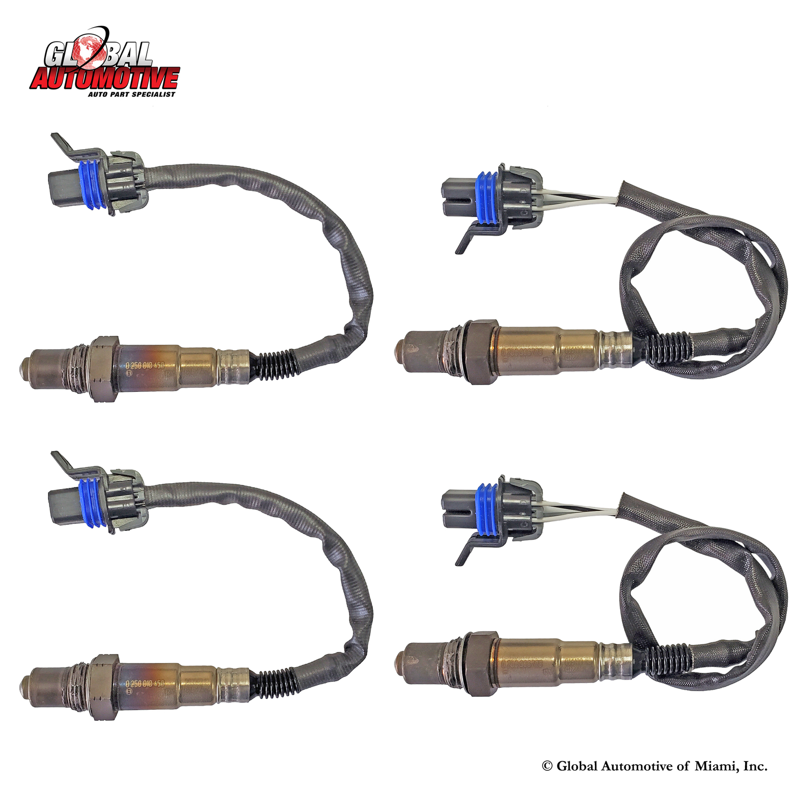 Set of 4 Bosch Oxygen Sensor for 2012-2020 Buick Cadillac Chevrolet GMC V6 3.6L
