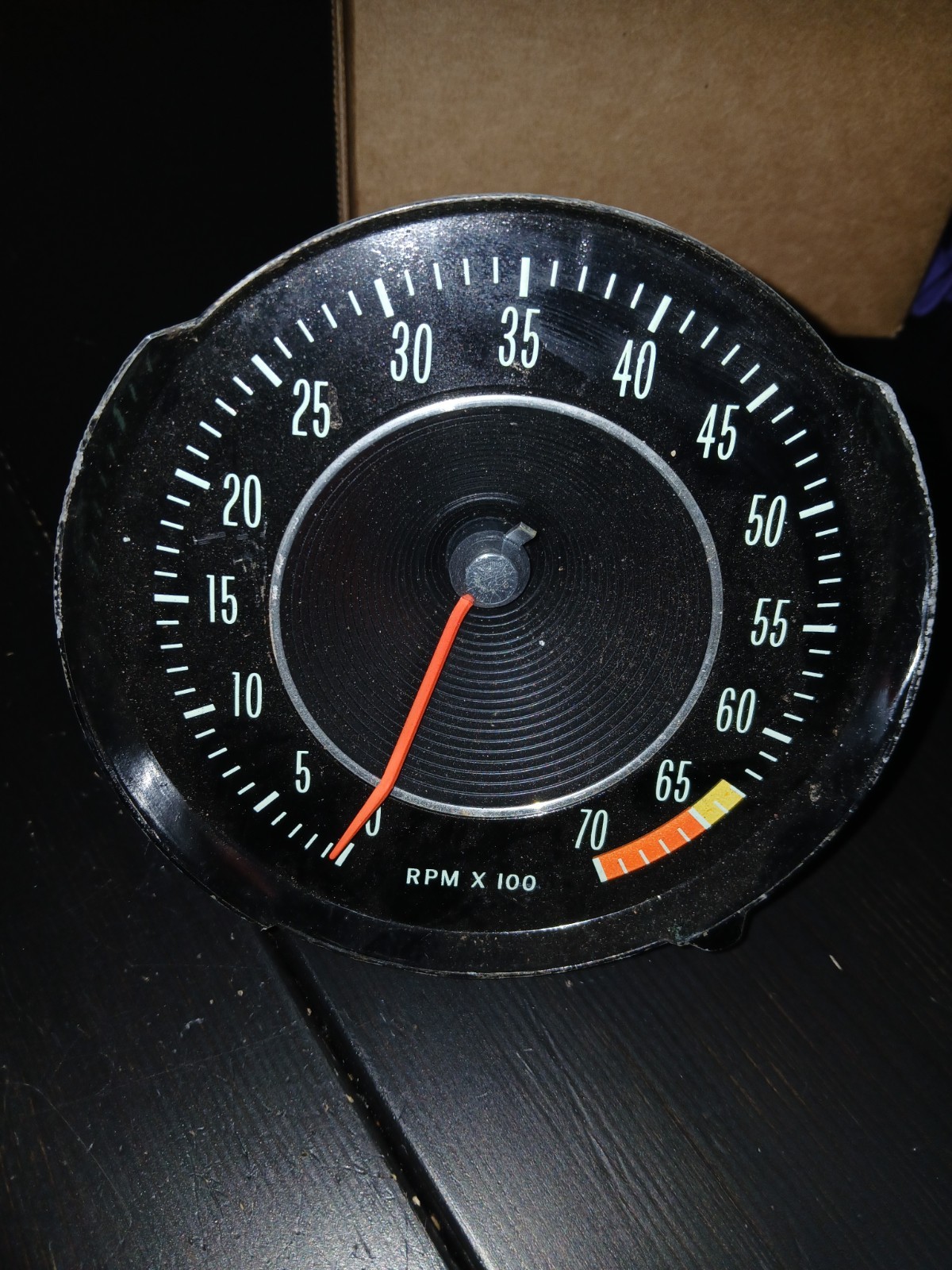 1964 Corvette Original dashboard Tachometer with 6500 RPM  Redline