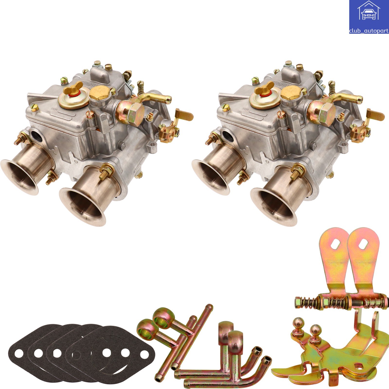 2x Carburetors For 40 DCOE Weber 40mm Twin Choke 1975-1992 4Cyl 6Cyl V8 19550174