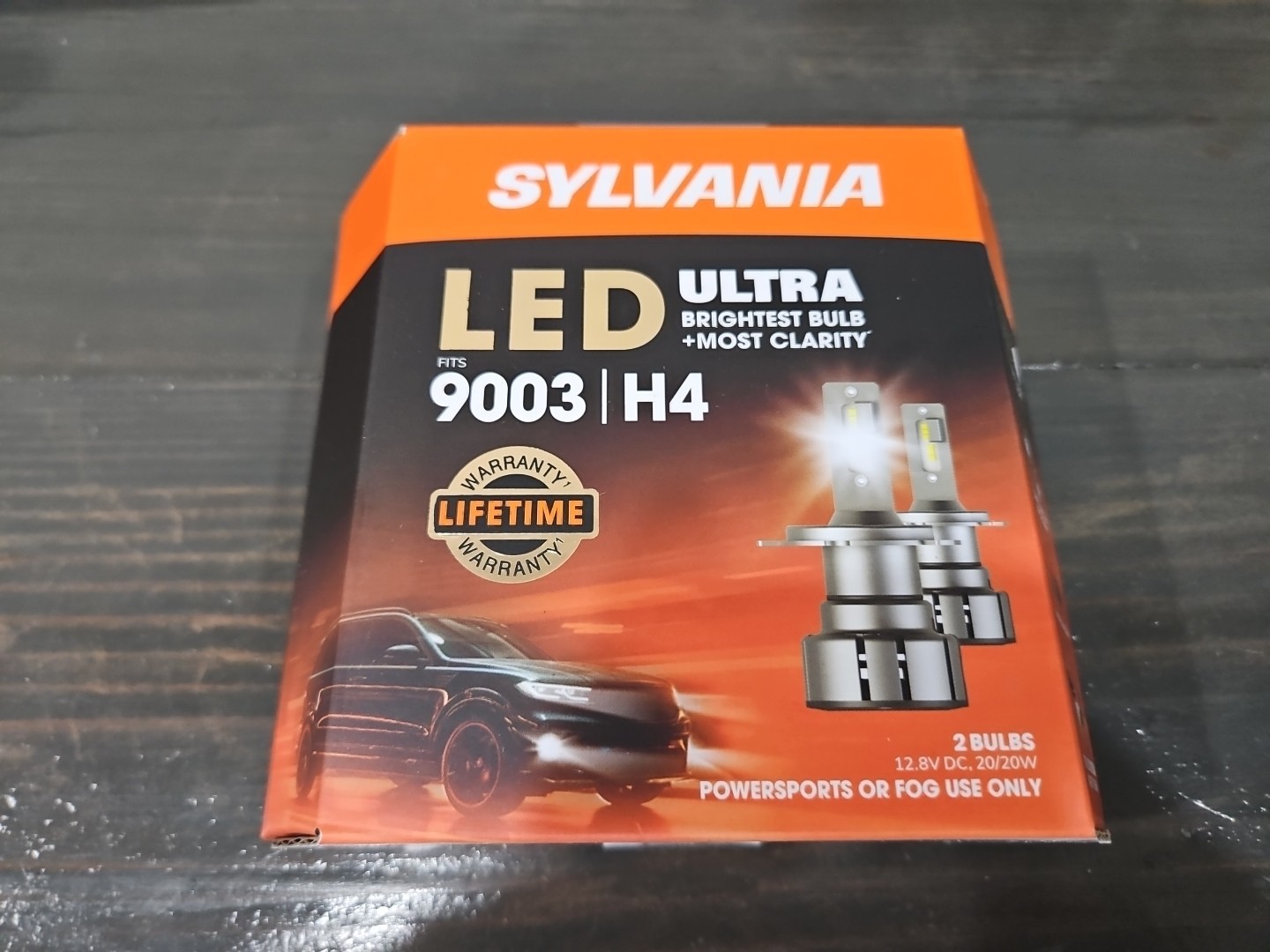 Sylvania 9003 (H4) LED ULTRA Headlight Bulbs for PowerSports or Fog Use NEW Sylvania 9003 (H4) LED ULTRA Headlight Bulbs for PowerSports or Fog Use NEW