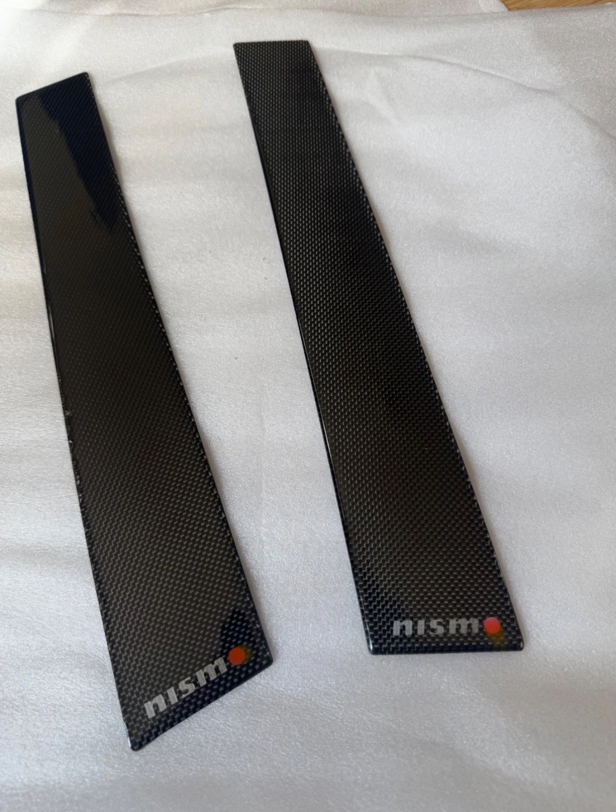 NISMO MID LOGO CARBON B-PILLAR COVERS SKYLINE GTR R34 BNR34 RARE RB26 WHEEL NISMO MID LOGO CARBON B-PILLAR COVERS SKYLINE GTR R34 BNR34 RARE RB26 WHEEL