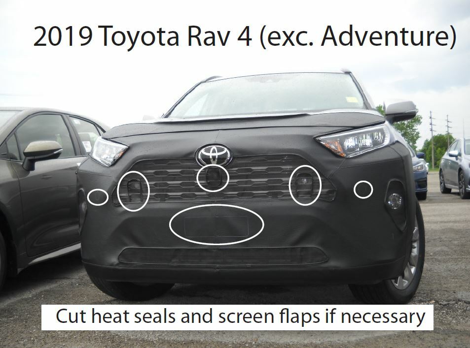 Lebra Front End Mask Cover Bra Fits TOYOTA RAV4 2019-2025 19-25 See Exclusions