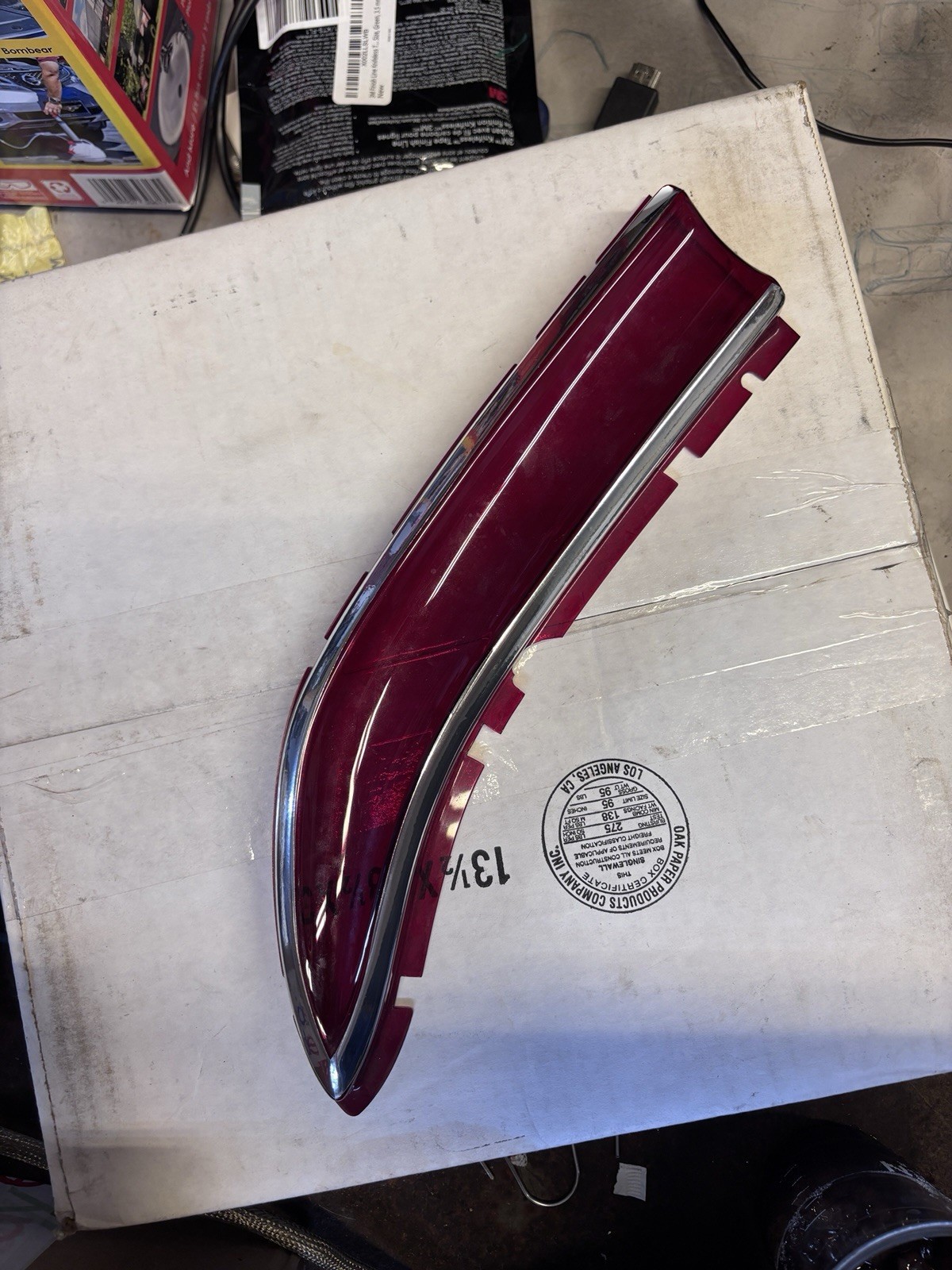 1958 Edsel Ranger/Pacer Taillight Chrome Trim Decal Set For Reproduction Lenses 1958 Edsel Ranger/Pacer Taillight Chrome Trim Decal Set For Reproduction Lenses