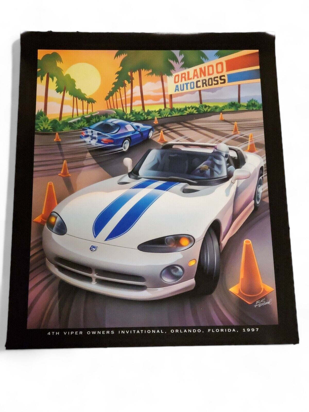 1997 Dodge Viper RT10 GTS Owners Invitational VOI Poster Original 17x13 Orlando