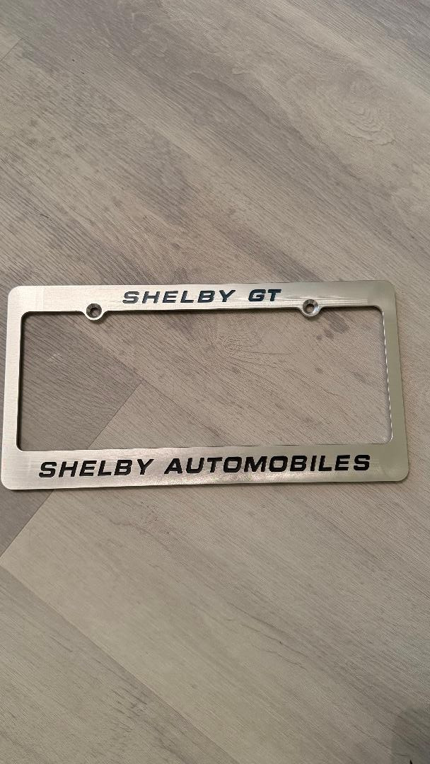 Rare Shelby GT/Shelby Automobiles License Plate Frame Holder Rare Shelby GT/Shelby Automobiles License Plate Frame Holder